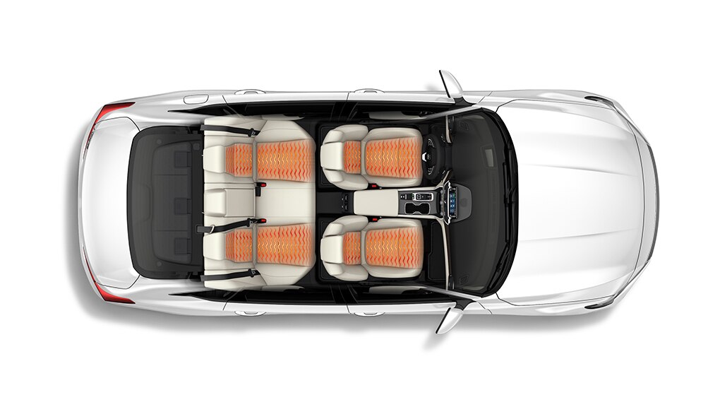 Image des commandes des sièges chauffants de la Honda Accord berline 2020.