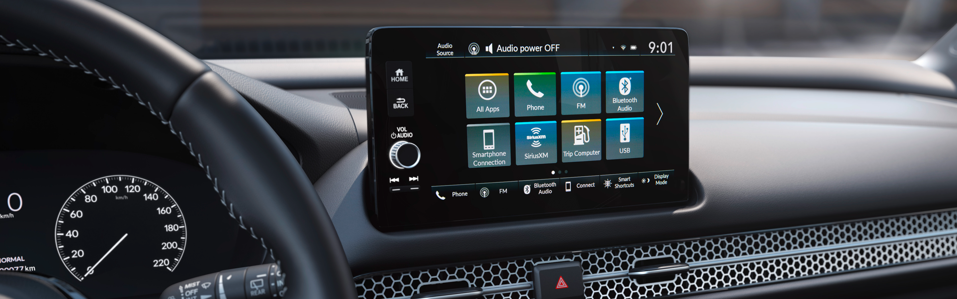 Apple CarPlay™ / Android Auto™ detail on Display Audio touch-screen in the 2022 Honda HR-V EX-L. 