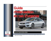 Guide d'intervention en cas d'urgence pour les véhicules hybrides Honda.