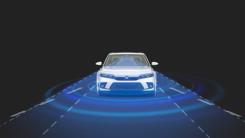 2021 Honda Accord Sedan Adaptive Cruise Control with low-speed follow demonstration.