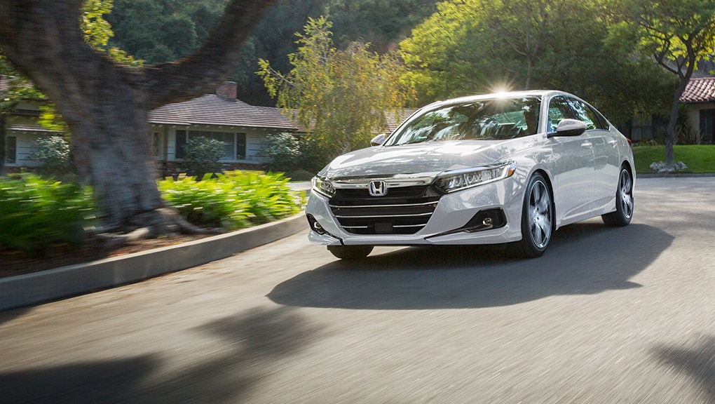 Image du système d’amortisseur adaptatif de la Honda Accord hybride 2021.