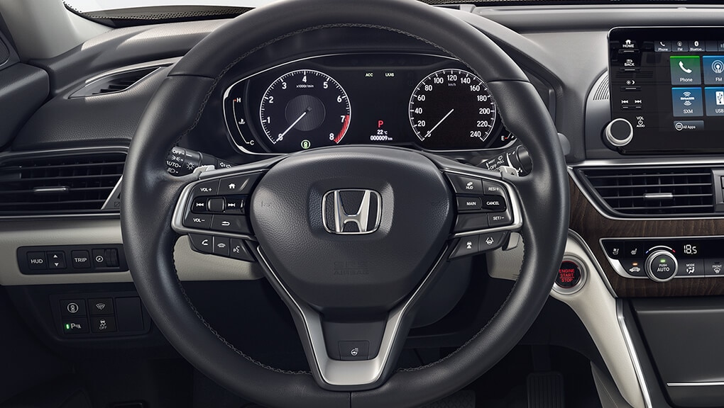 Image of 2020 Honda Accord Sedan steering column.