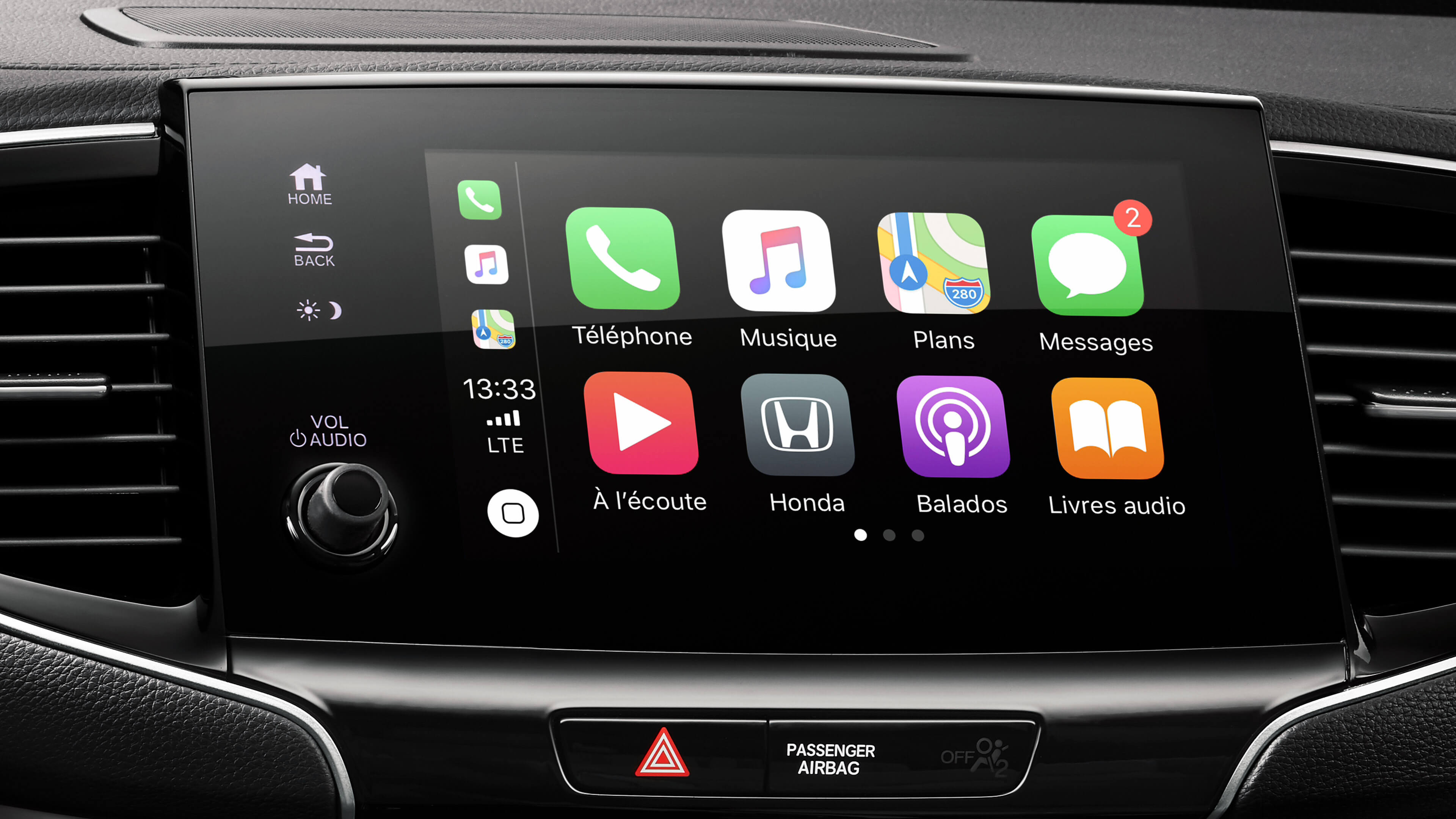 Système Apple CarPlay du Honda Pilot 2020