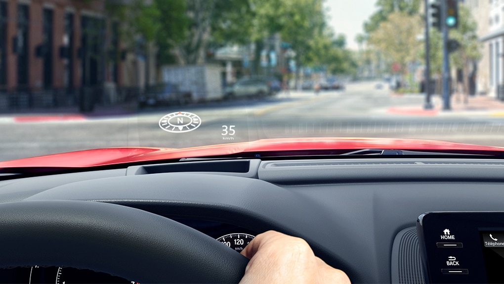 Image de l’affichage tête haute de la Honda Accord berline 2021.