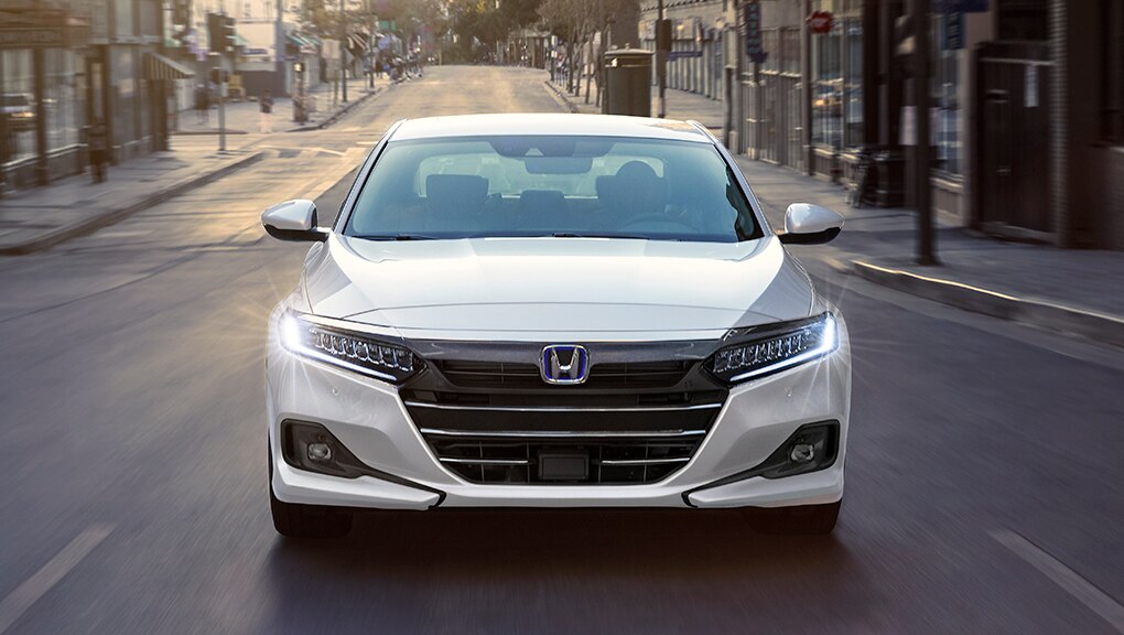 Image of 2021 Honda Accord Hybrid headlights.