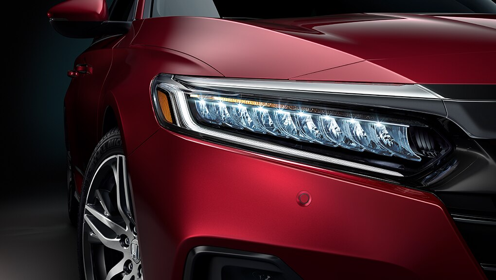 Image of 2021 Honda Accord Sedan headlights.