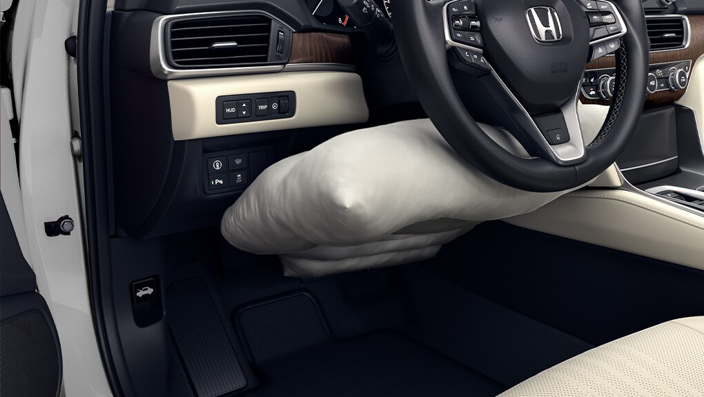 Image of 2020 Honda Accord Sedan interior airbag demonstration.