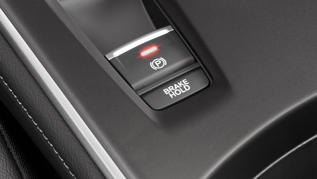 Image of 2021 Honda Accord Sedan electric parking brake button.
