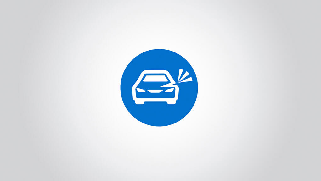 Icône d’un avis automatique de collision dans l’application HondaLink 2020.