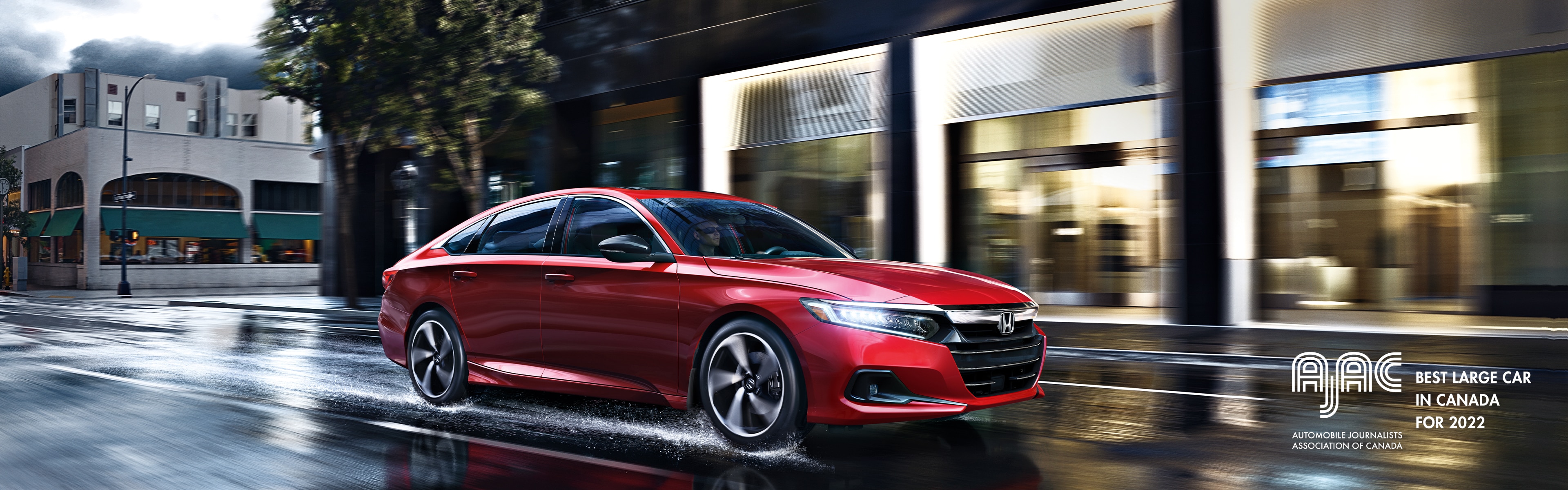 Image of 2021 Honda Accord Sedan on city street.