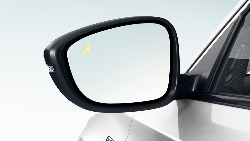 Image du système d’information d’angle mort de la Honda Accord hybride 2021.